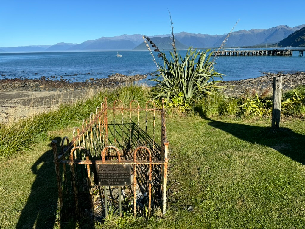 An old grave in Jackson Bay, New Zealand