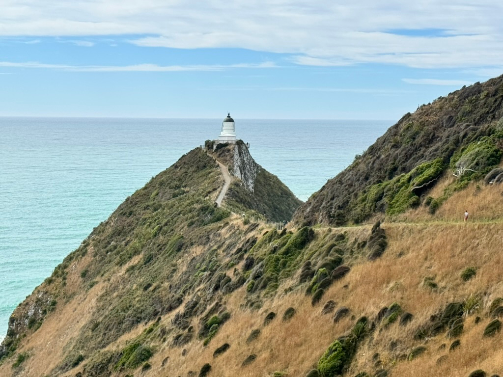 Nugget Point Lighthouse off the Southern Scenic Route in New Zealand