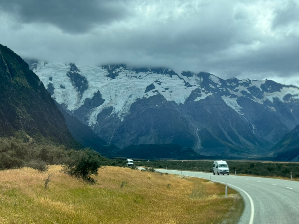 The views on the drive to Aoraki / Mount Cook in New Zealand