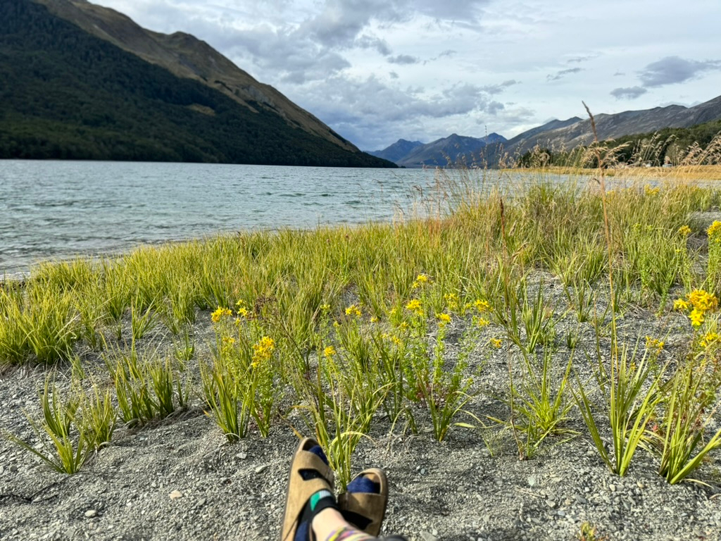 Views of Mavora Lakes Campsite in New Zealand