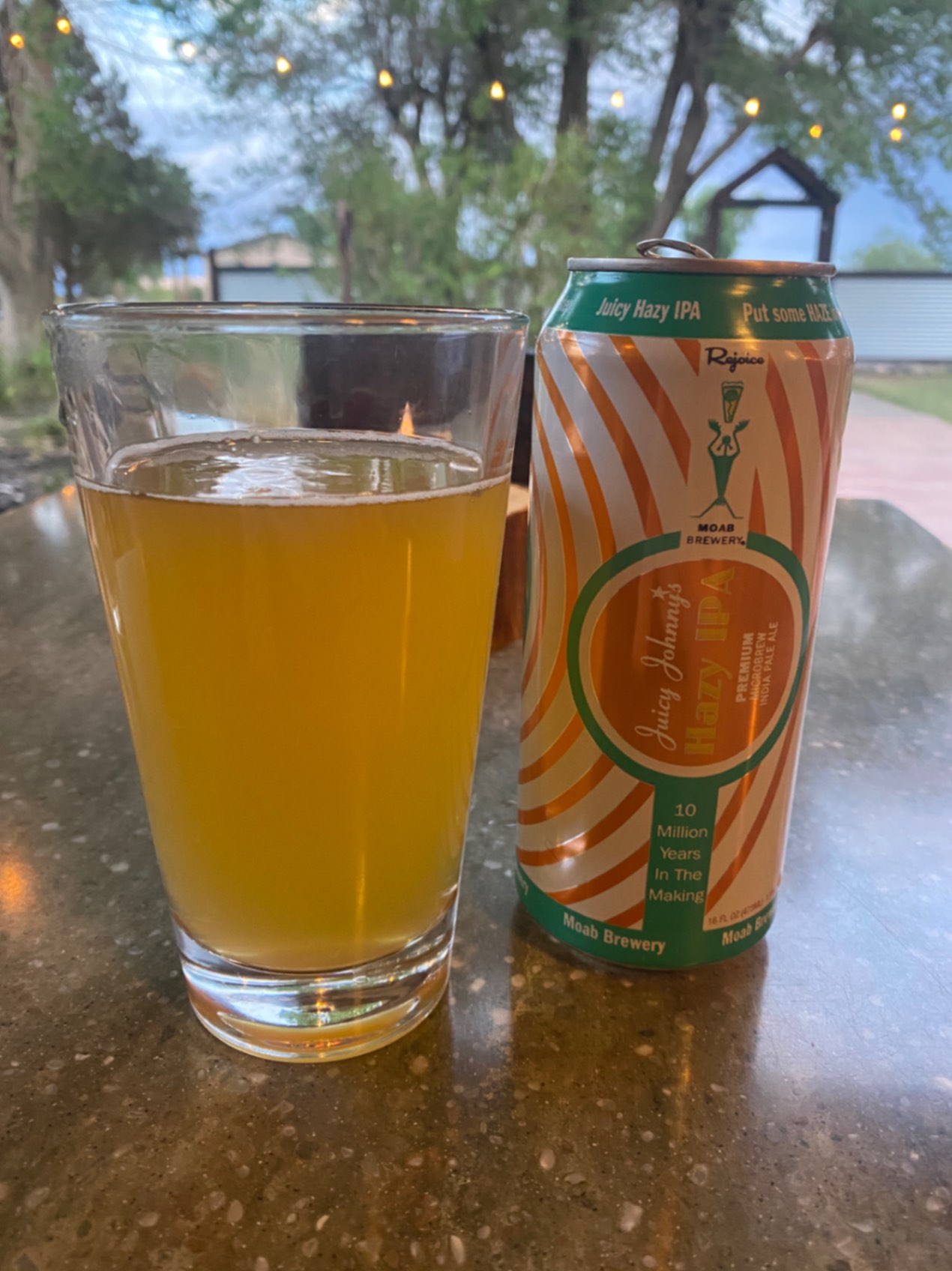 Local beer from Moab Brewery at Hunt & Gather in Torrey, Utah, USA