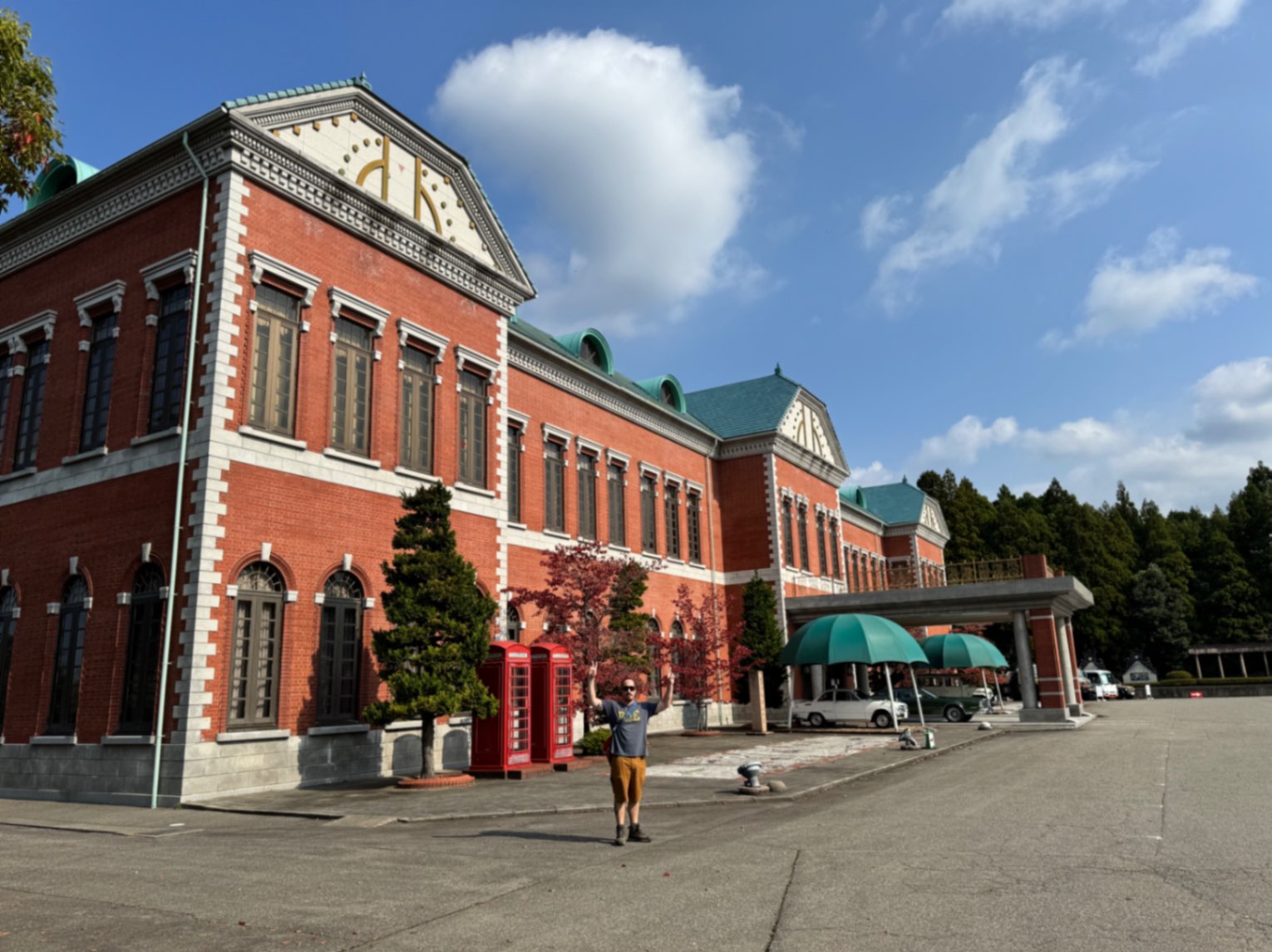 Outside the Motorcar Museum of Japan in Komatsu, Japan