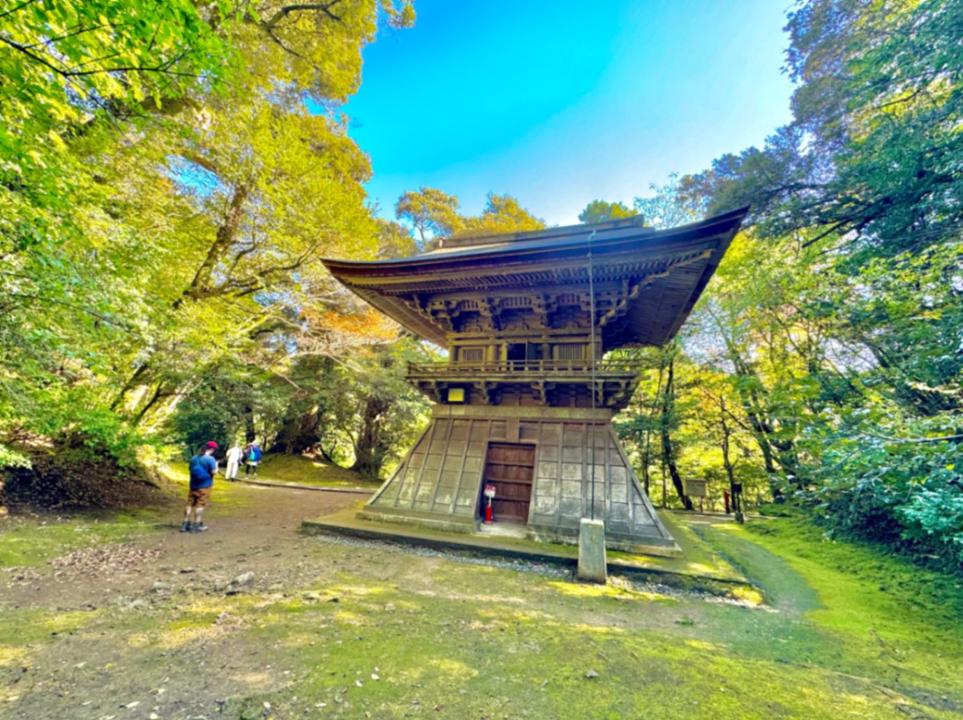 Beautiful structure at Natadera Temple in Komatsu, Japan